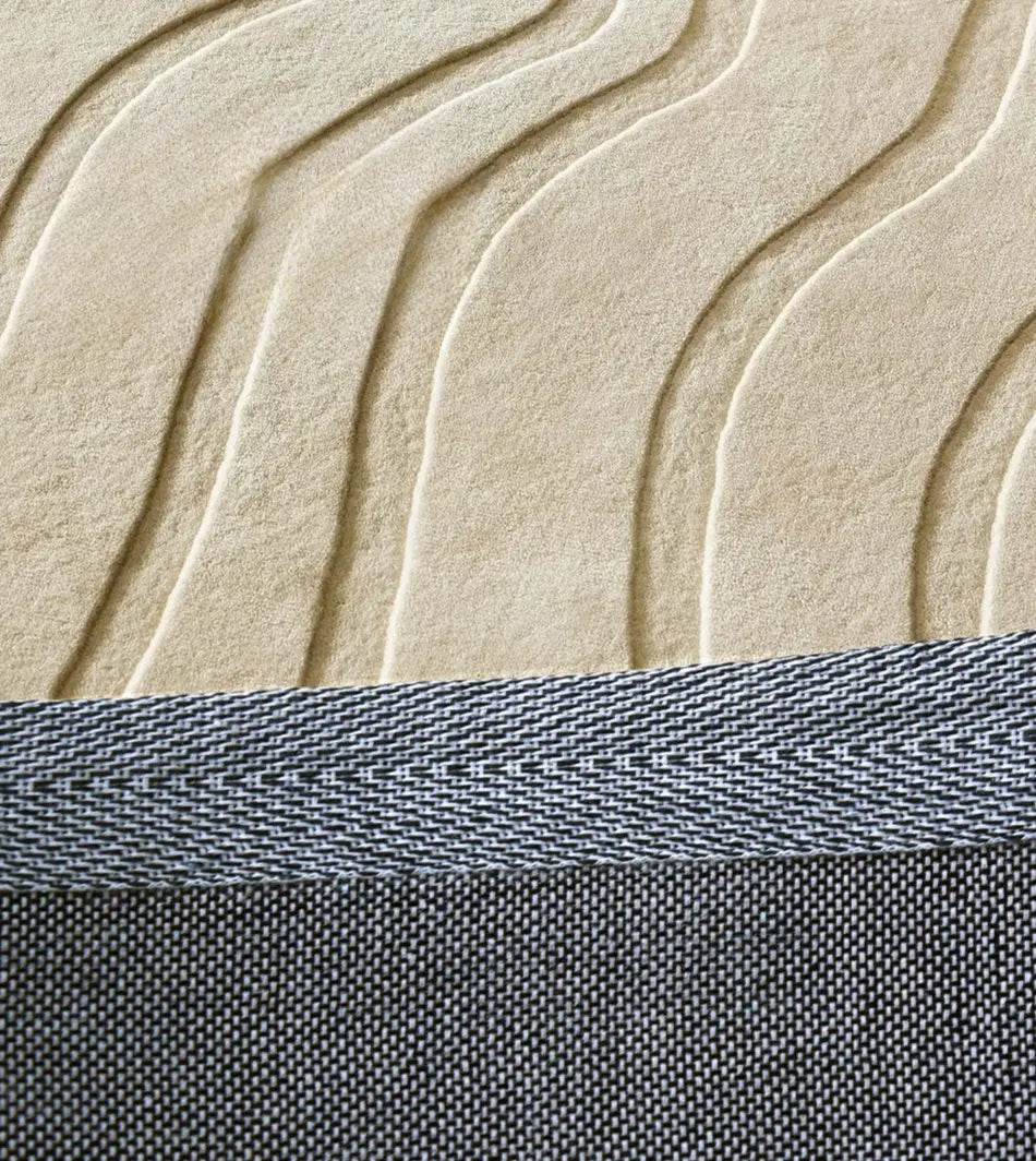 Calista Handmade Retro Nordic Carpet – Luxurious Solid Color Design