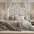 Livia Retro Town Carved Double Bed