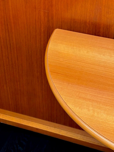 Vintage 1980s Memphis Style Half-Round Console Table with Mint Green Metal Legs