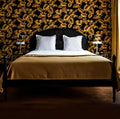 Prue Black Rattan Neoclassical Wedding Bed