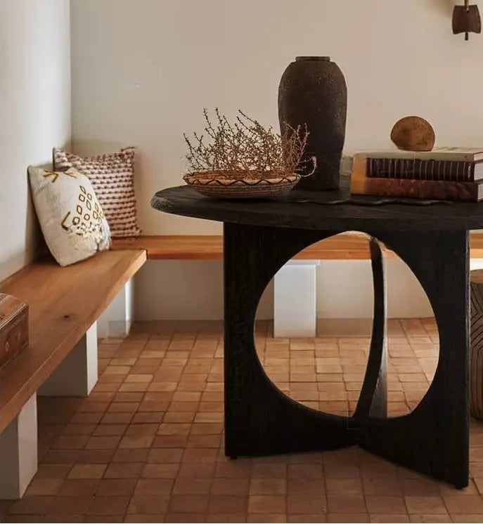 Maëlle Small Round Vintage Dining Table