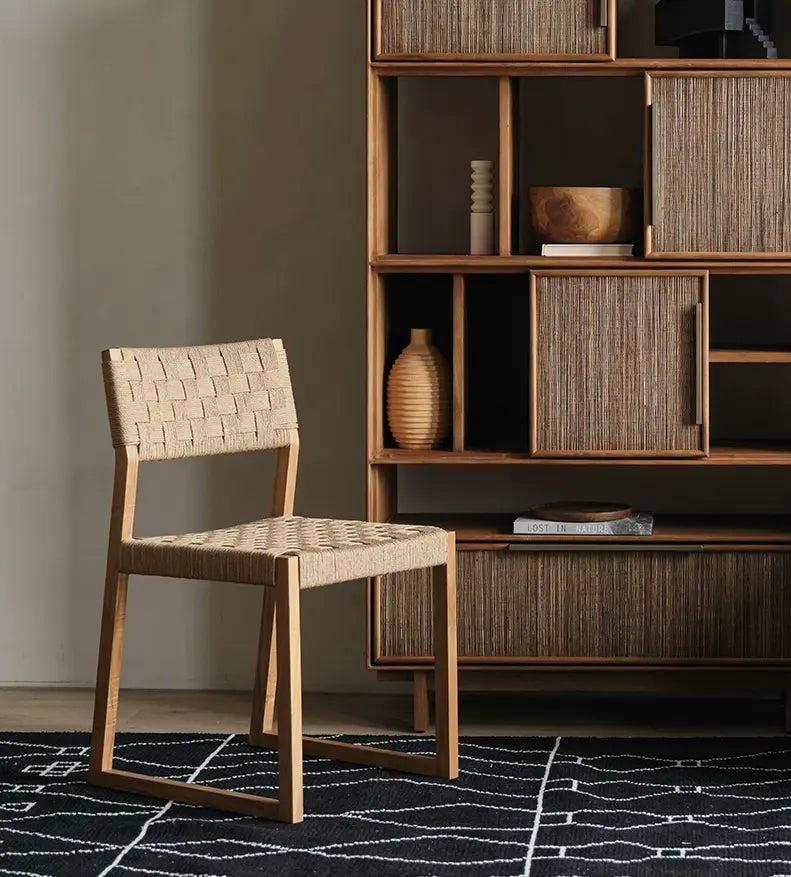 Osric Pure Teak Wood Dining Chair Subsidy