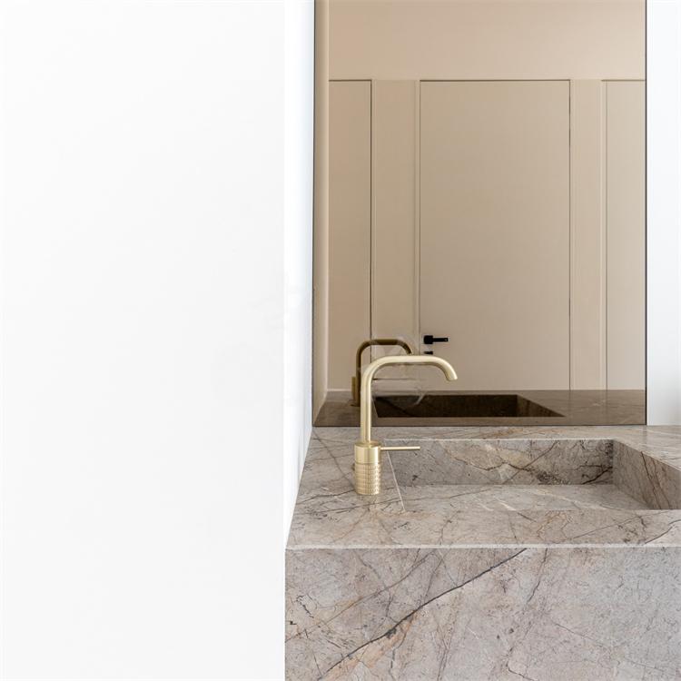 Clementine Castle Gray Marble Wall-Mounted Sink