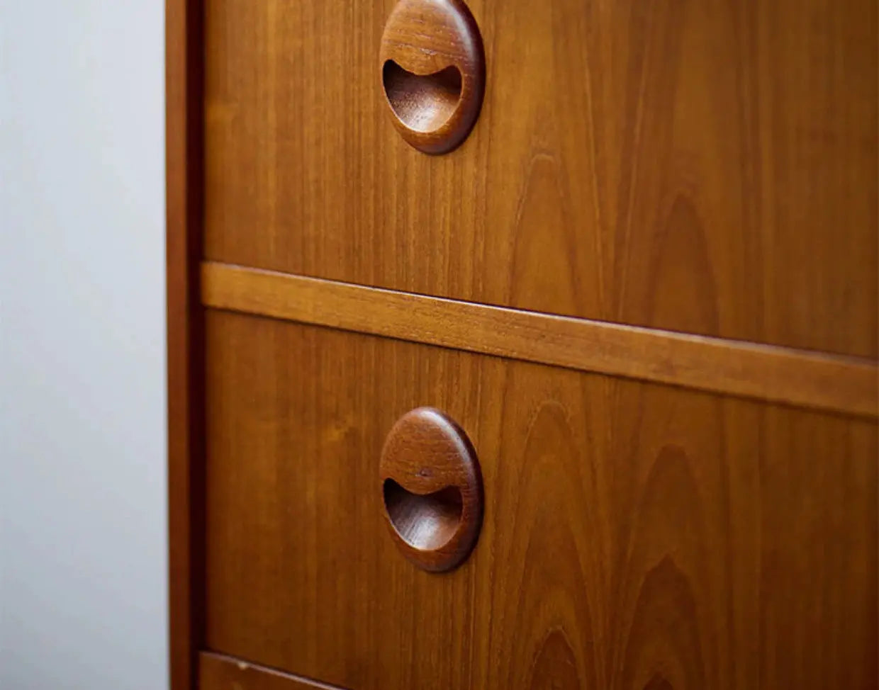 Chiara Retro Modern Cherry Secretary Cabinet Desk