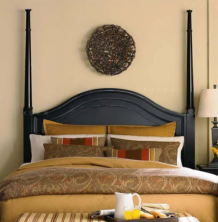 Jeanette Elegant Solid Wood Wedding Bed