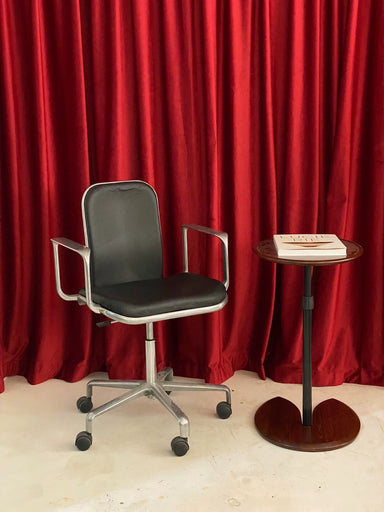 Vintage Italian Frederick Scott Hille Swivel Office Chair Metal Back Adjustable