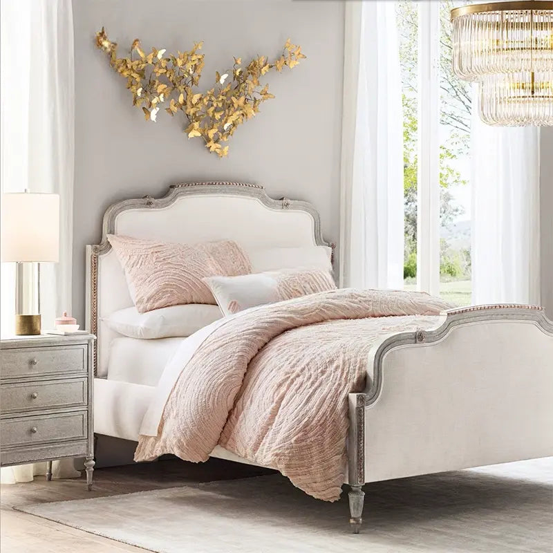 Lorenzo Simple Luxury Carved Wooden Bed