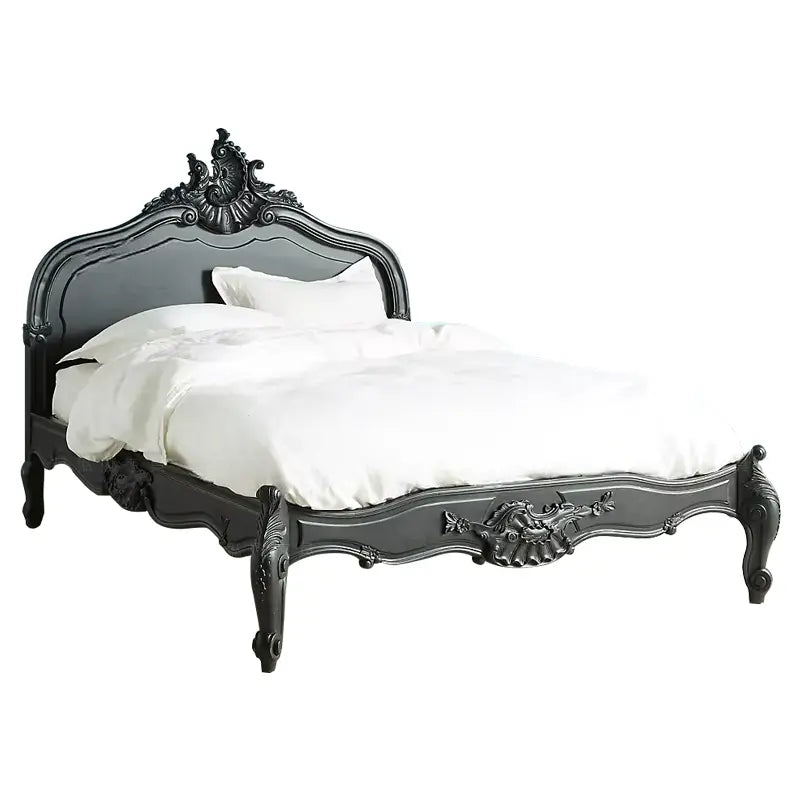 Bianca Hand-Carved Neoclassical Double Bed