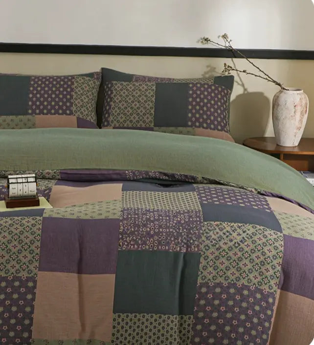 Isabeau Jacquard Double-Layer Bedding Set – 100% Cotton Skin-Friendly