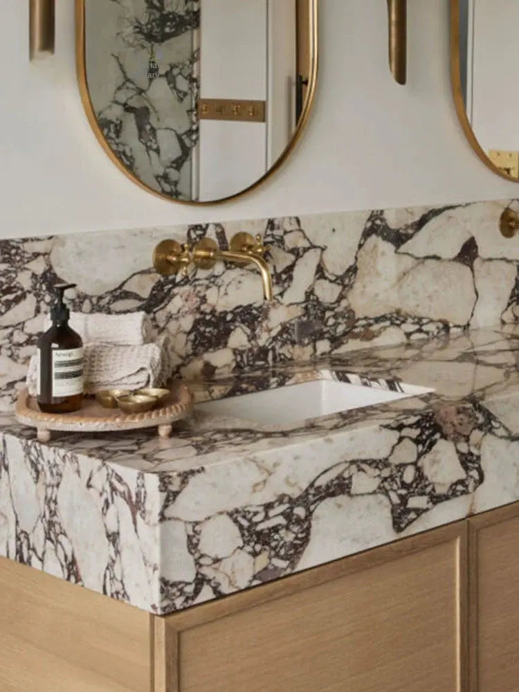 Denney Bulgari Integrated Double Basin Bathroom Cabinet