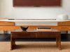 Modern Minimalist Wooden Coffee Table Set for Living Room Lounge