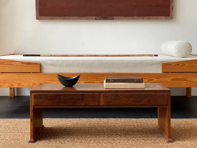 Modern Minimalist Wooden Coffee Table Set for Living Room Lounge