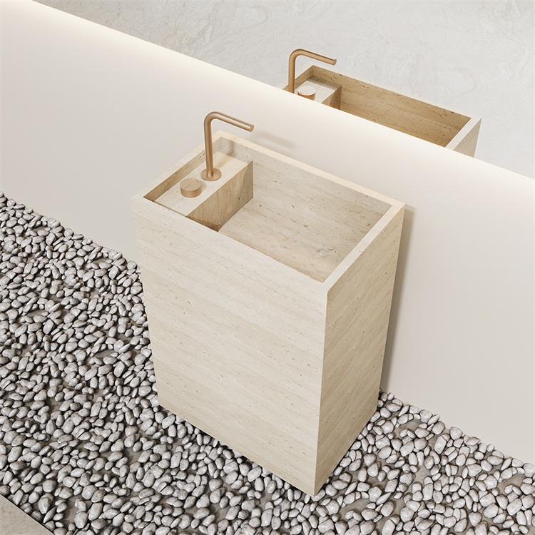 Kinsley Yellow Travertine Marble Sink