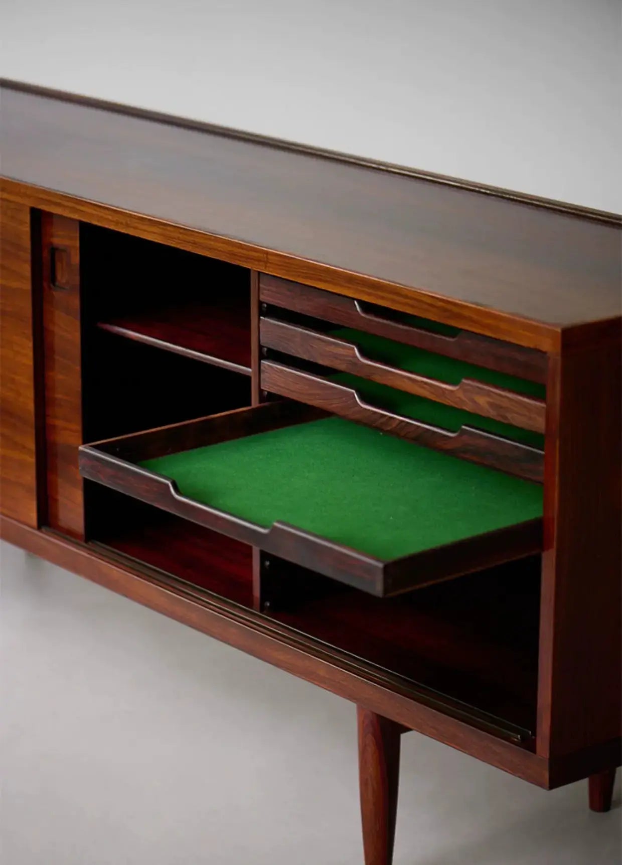 Kasienka Burmese Teak Retro Dining Locker Cabinet