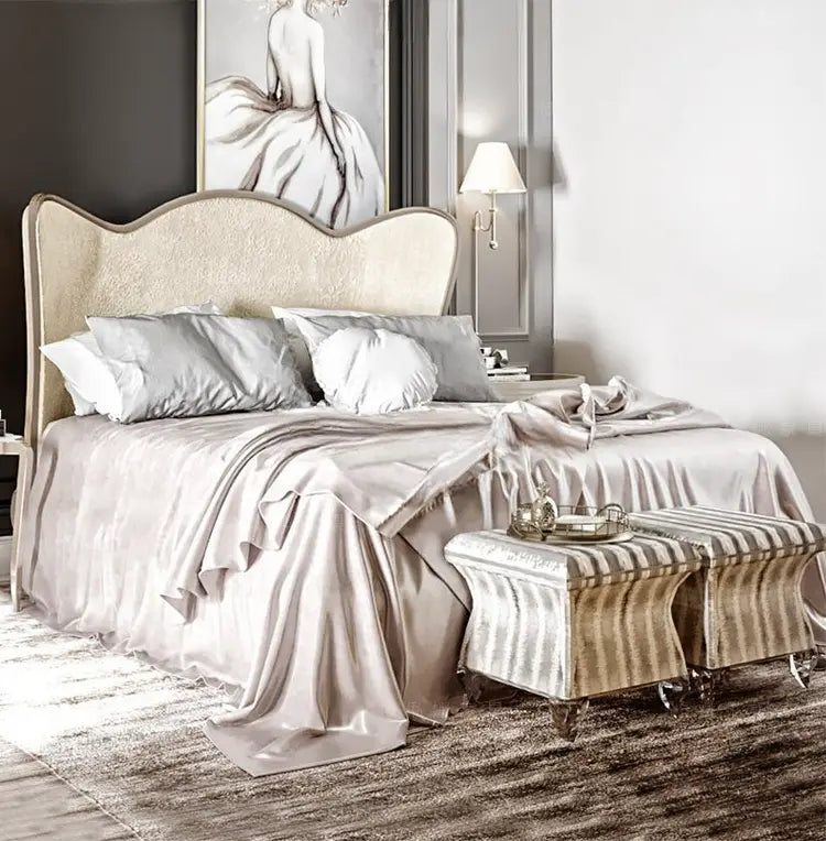 Léon Elegant Retro Double Bed Design