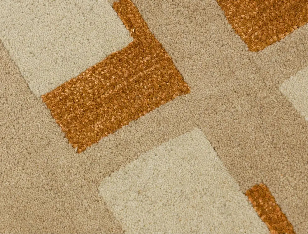 Evangeline Handmade Wabi-Sabi Style Coffee Table Carpet – High-End Italian Design