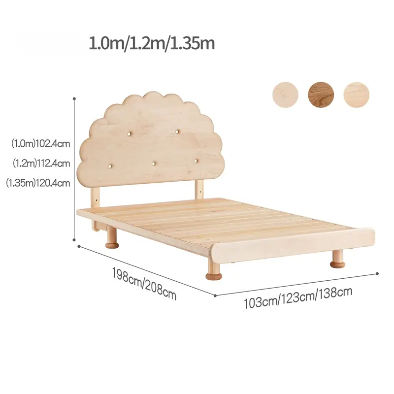 Ozias round biscuit square bed