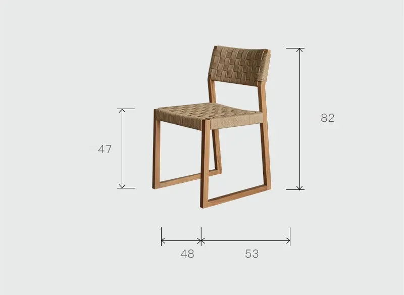 Osric Pure Teak Wood Dining Chair Subsidy