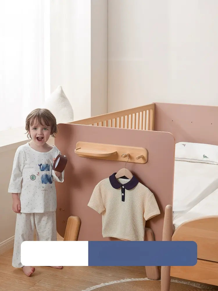 Côme Imported Children's Bed with Splicing Design