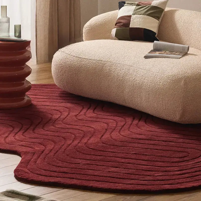 Cosette Luxury Hand-Woven Red Carpet – Formaldehyde-Free Design