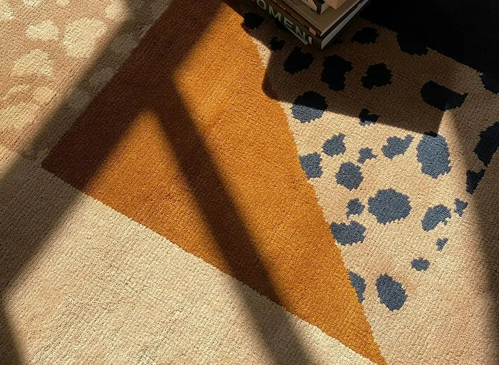 Basilien Handmade Irregular Shaped Carpet – Stylish Retro Design
