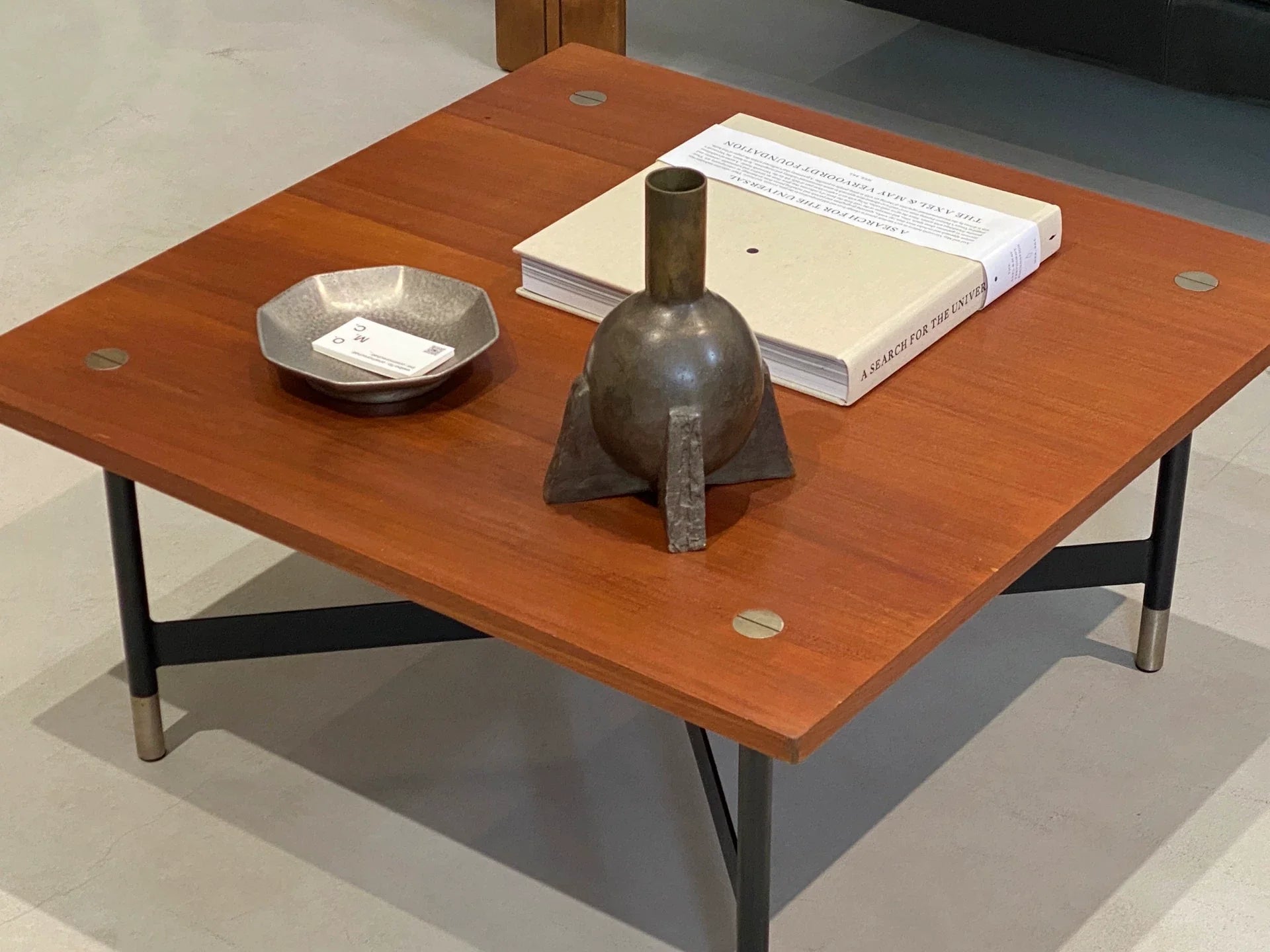 Vintage 1960s Italian Rossi di Albizzate Square Coffee Table Mid-Century