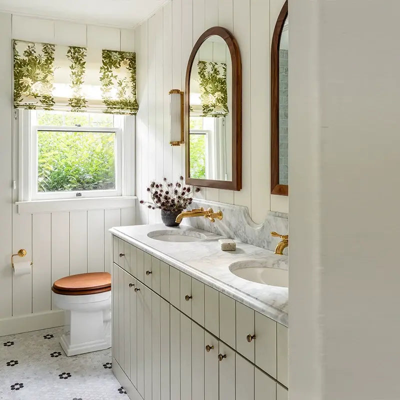 Mediterranean style retro bathroom cabinet