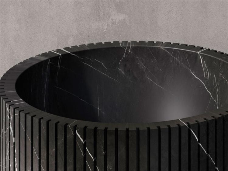 Paul Baigen Marble Pedestal Basin