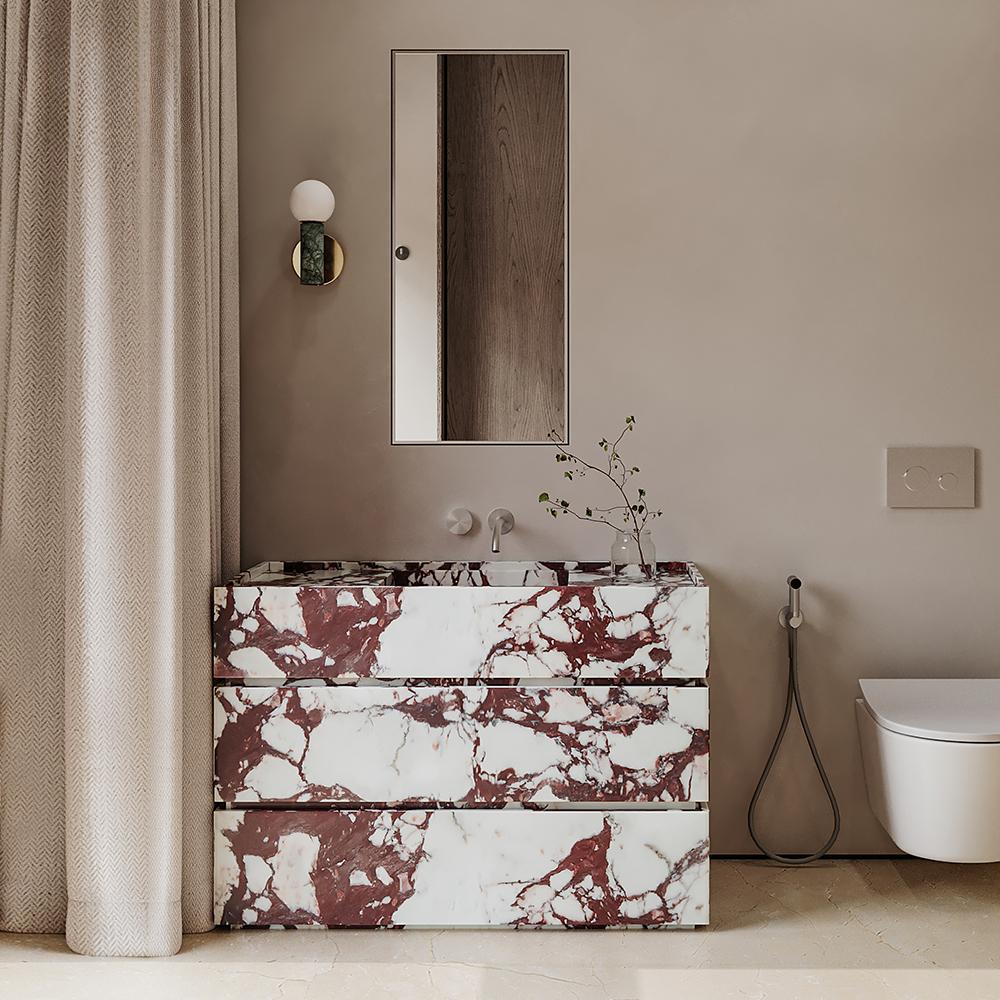 Caden Purple Rock Pedestal Basin