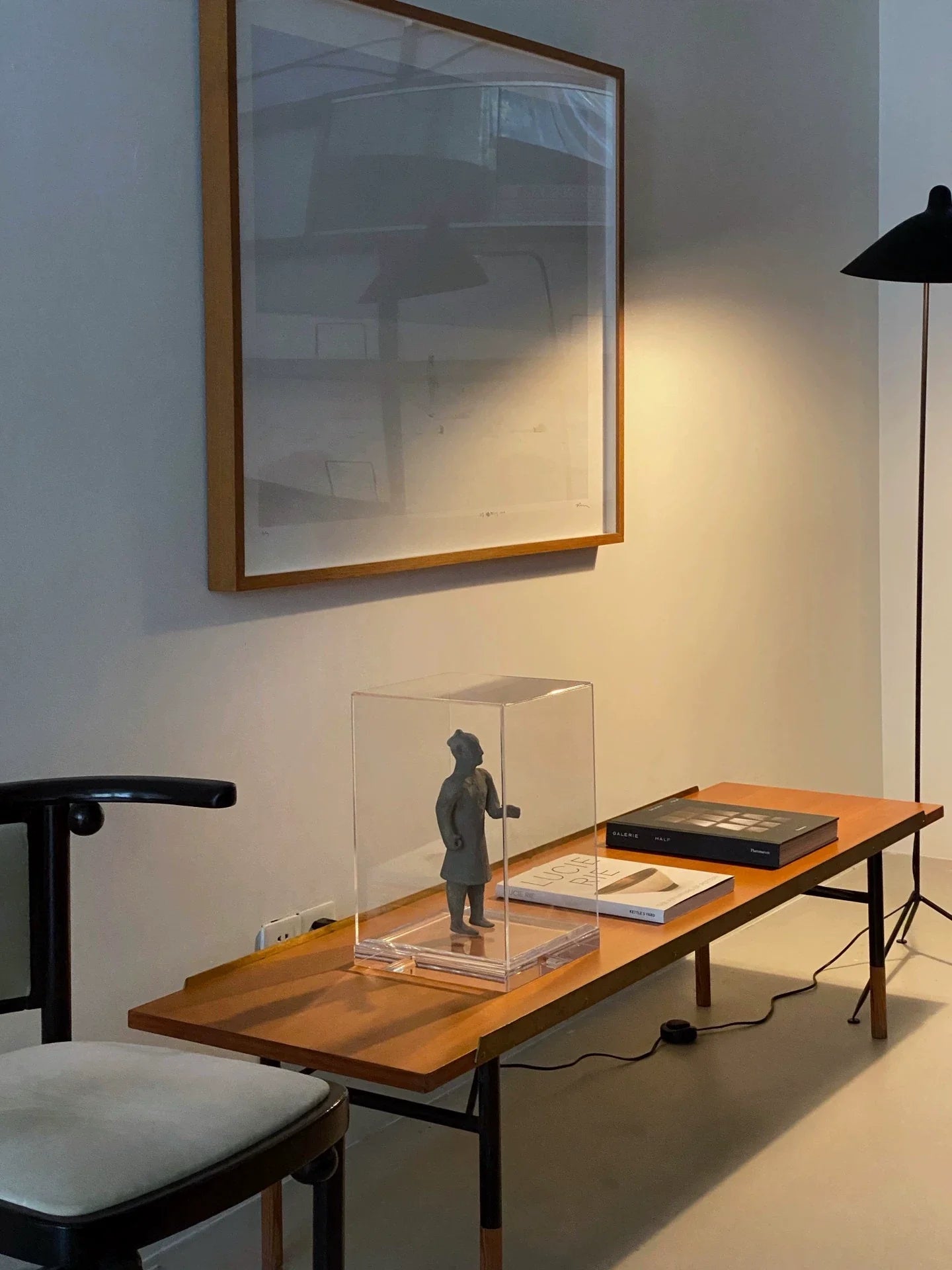 Finn Juhl Iconic Table Bench: Steel Frame, Elegant Mid-Century Modern Design