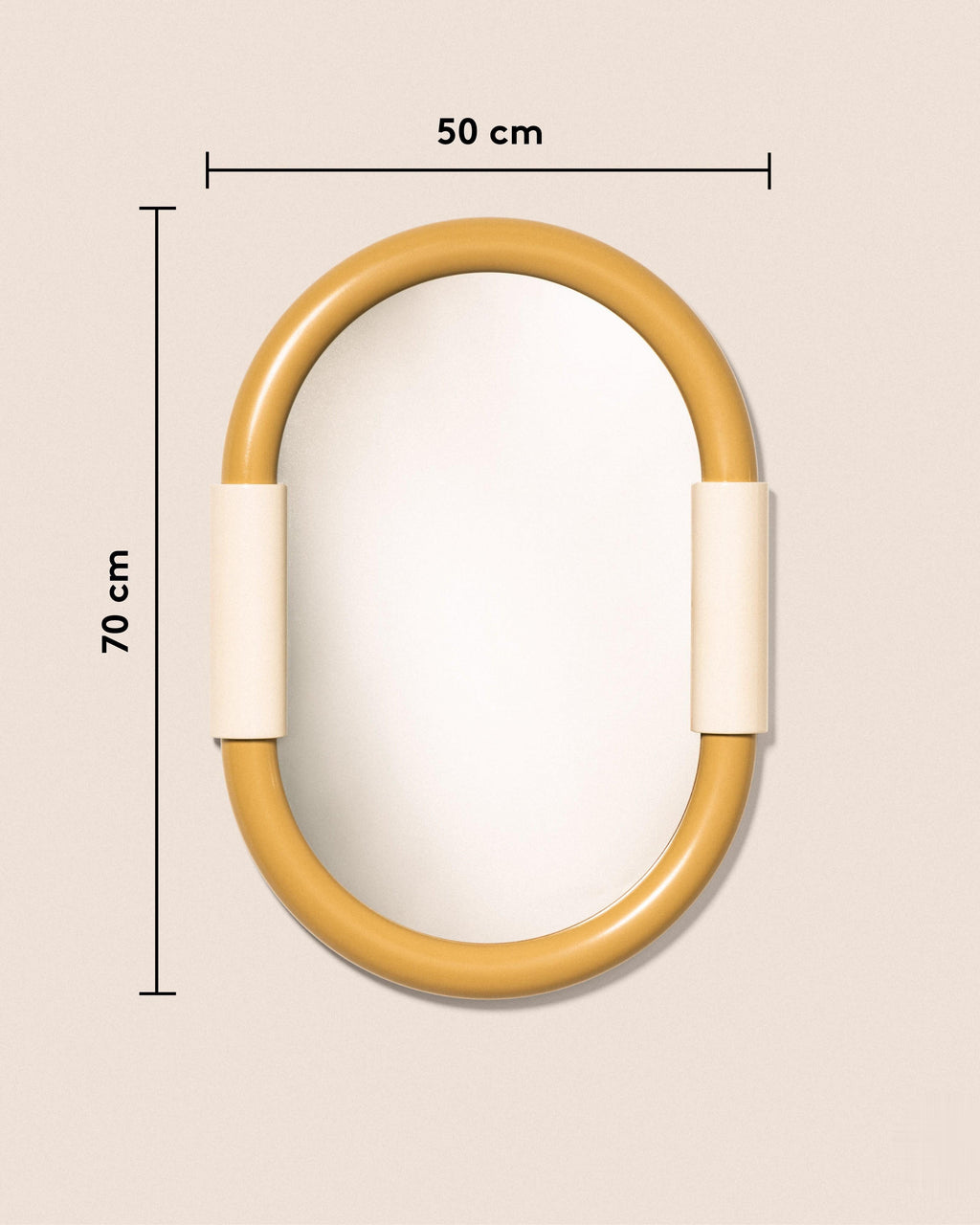 Aiden Oval Wall-Mounted Bathroom Mirror