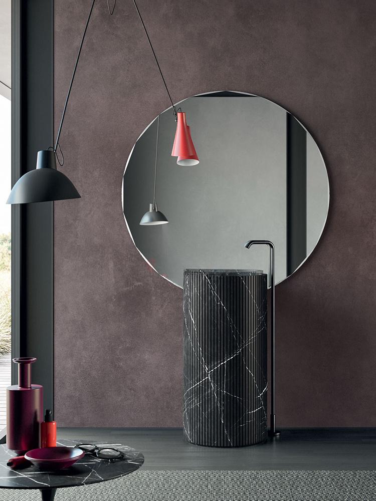 Paul Baigen Marble Pedestal Basin