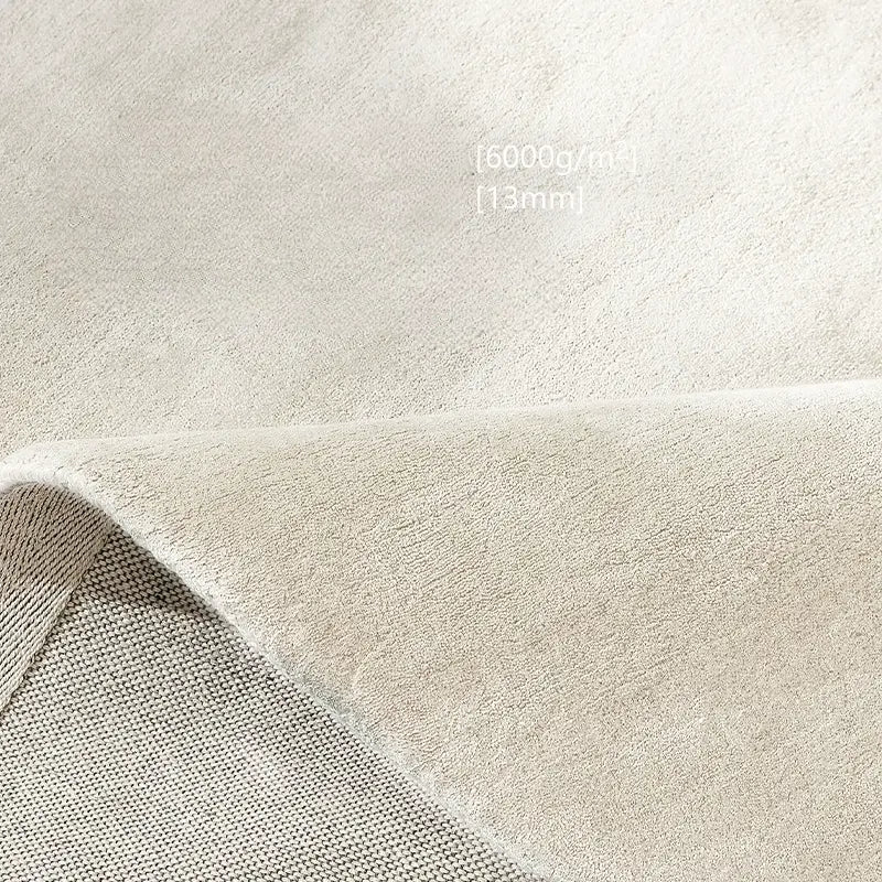 Retro light luxury French Tencel pure sheepskin white designer hand-made custom bedroom bedside coffee table blanket