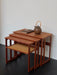 Authentic 1960s Danish Teak Nesting Coffee Tables Set by Andersen Wikkelsø