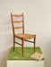 Vintage French Country Style Thonet Rope Woven High-Back Dining Chair