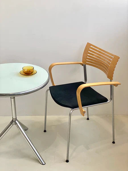 Vintage Thonet 811 Prague Cane Bentwood Dining Chair - Josef Hoffmann Design