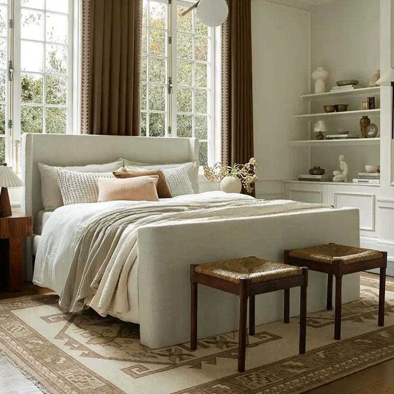 Vittoria Soft-Padded Wabi-Sabi Double Bed