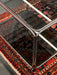 Vintage Italian 1970s Space Age Smoked Glass Rolling Bar Cart Side Table