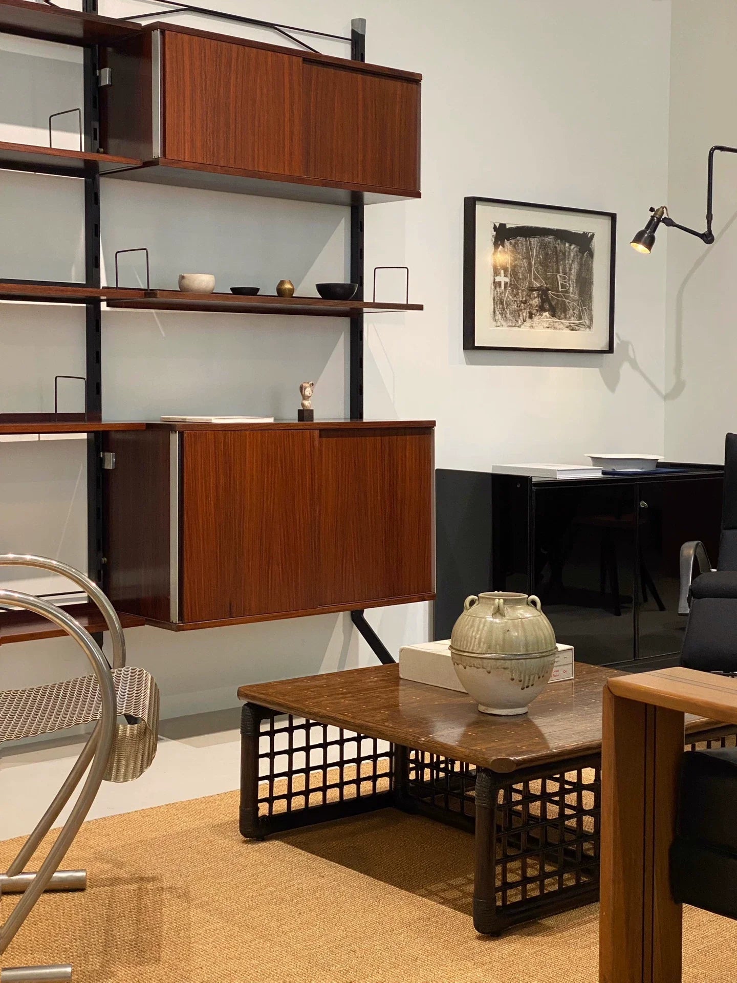 Chic Mid-Century Modern Hans Wegner Style Sideboard - Elegant Wood Storage Cabinet