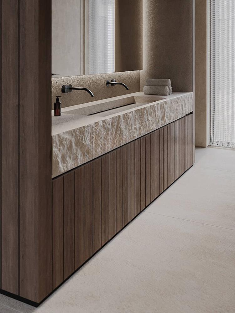 Alyssa Wabi-Sabi Wall-Mounted Double Basin