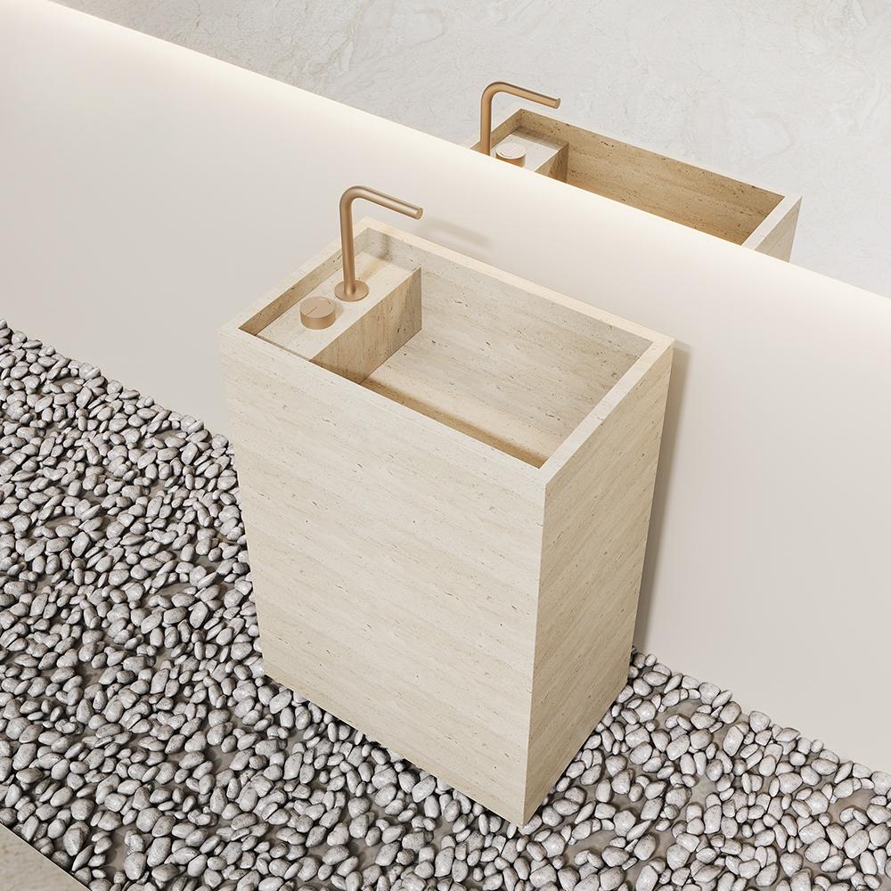 Kinsley Yellow Travertine Marble Sink
