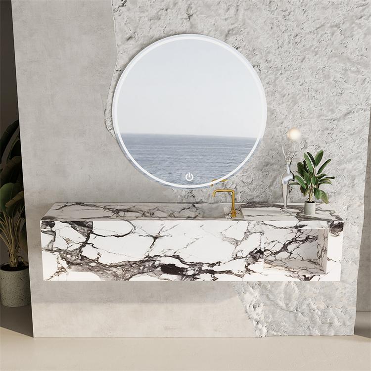 Amber Napoleon Black Bulgari Marble Sink