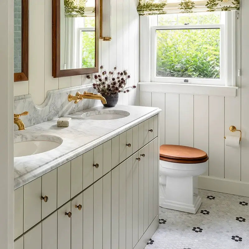 Mediterranean style retro bathroom cabinet