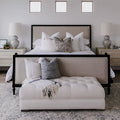 Severin Custom Solid Wood Upholstered Wedding Bed