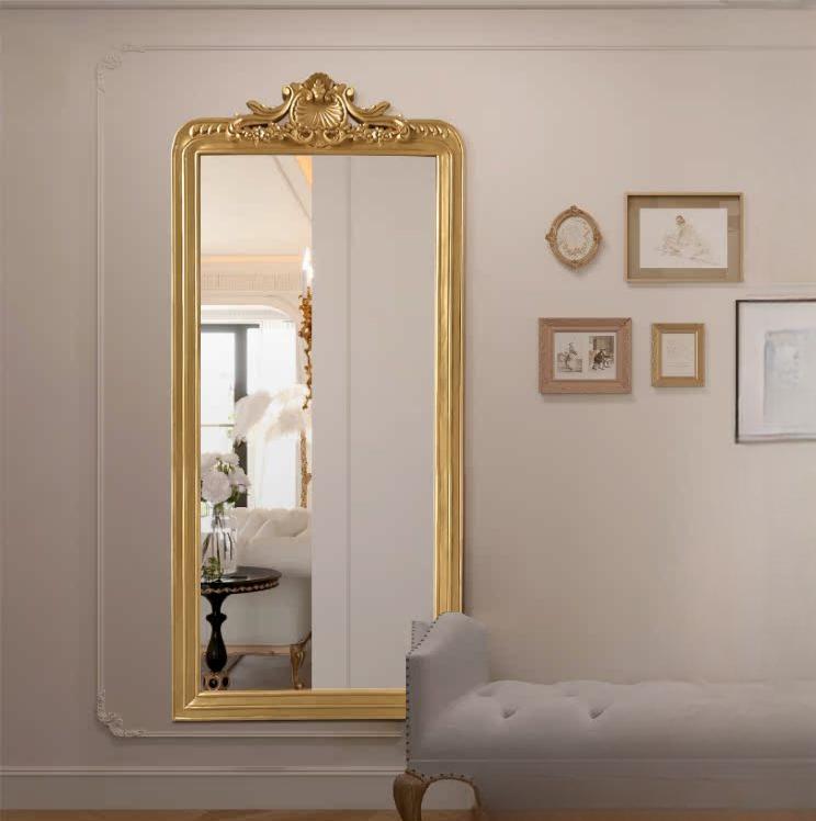 Zoey Carved Irregular Full-Length Mirror