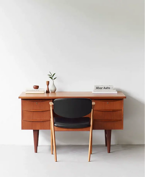 Benoît Retro Modern Boxwood Designer Desk