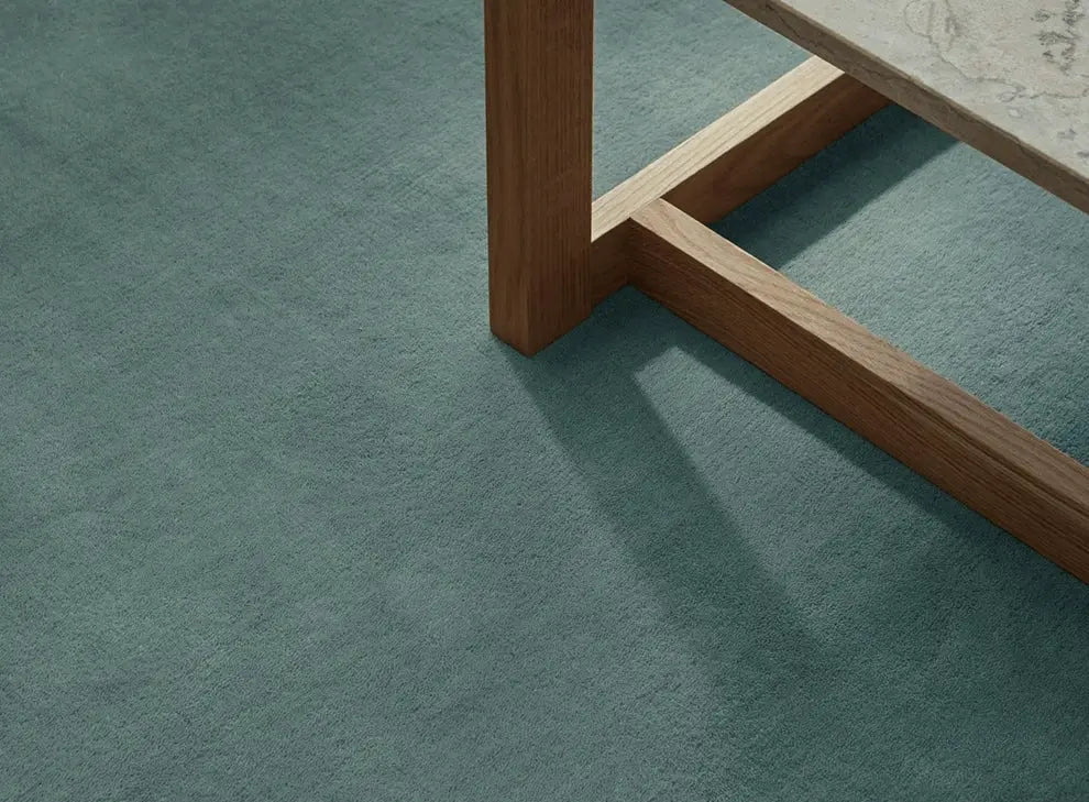 Rafaelle Handmade Retro Emerald Blue Carpet – High-End Custom Design