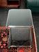 Vintage Italian 1970s Space Age Smoked Glass Rolling Bar Cart Side Table
