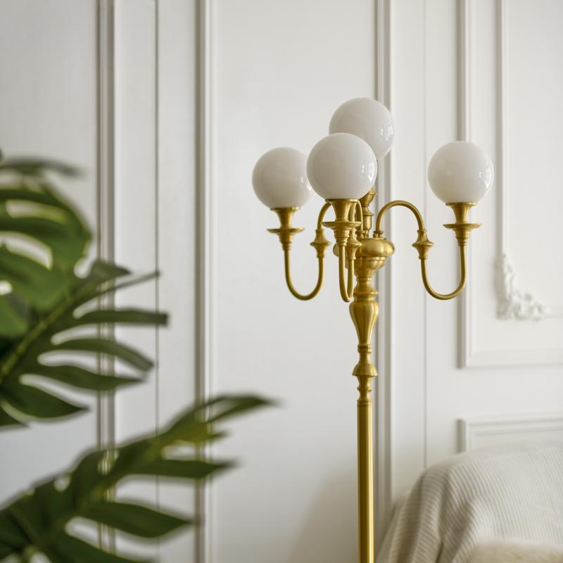 Mya Antique Copper Floor Lamp