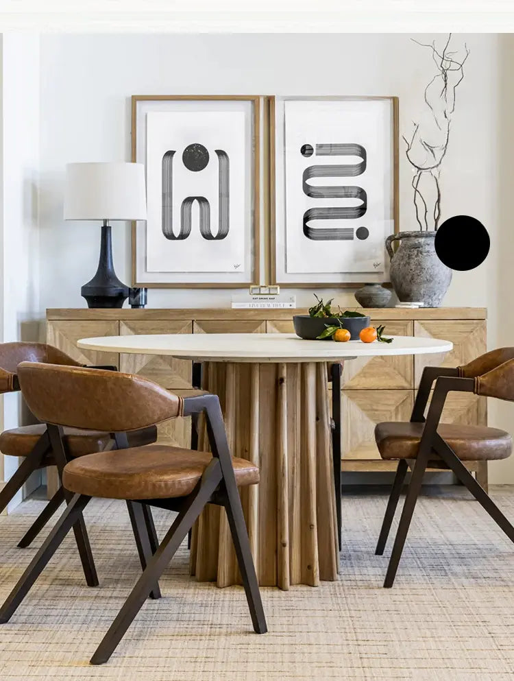 Élodie  Minimalist Luxury Wooden Dining Table
